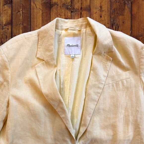 Madewell - Oversized Blazer- Yellow - Picture 3 of 3
